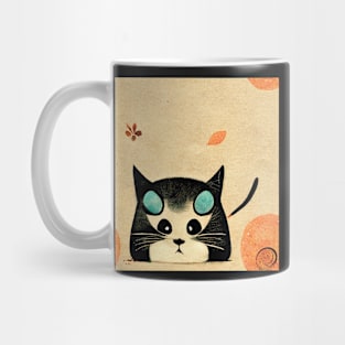 Cute Cat pattern 43 regular grid Mug